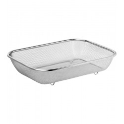 Escorredor 37,5cm Por 27,5cm Multiuso Grande Aço Inox Mimo Style